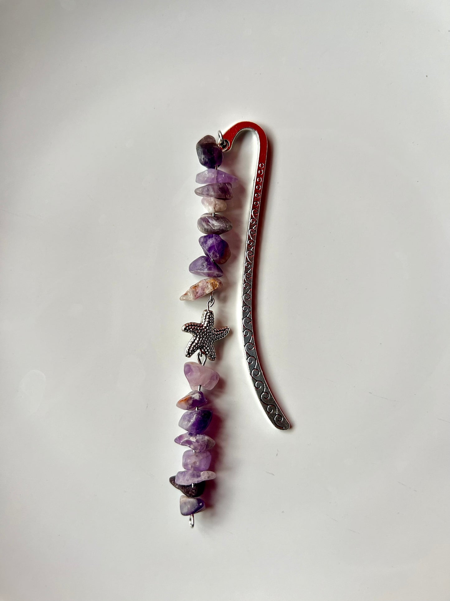 Lavender Starfish Bookmark (long strand)