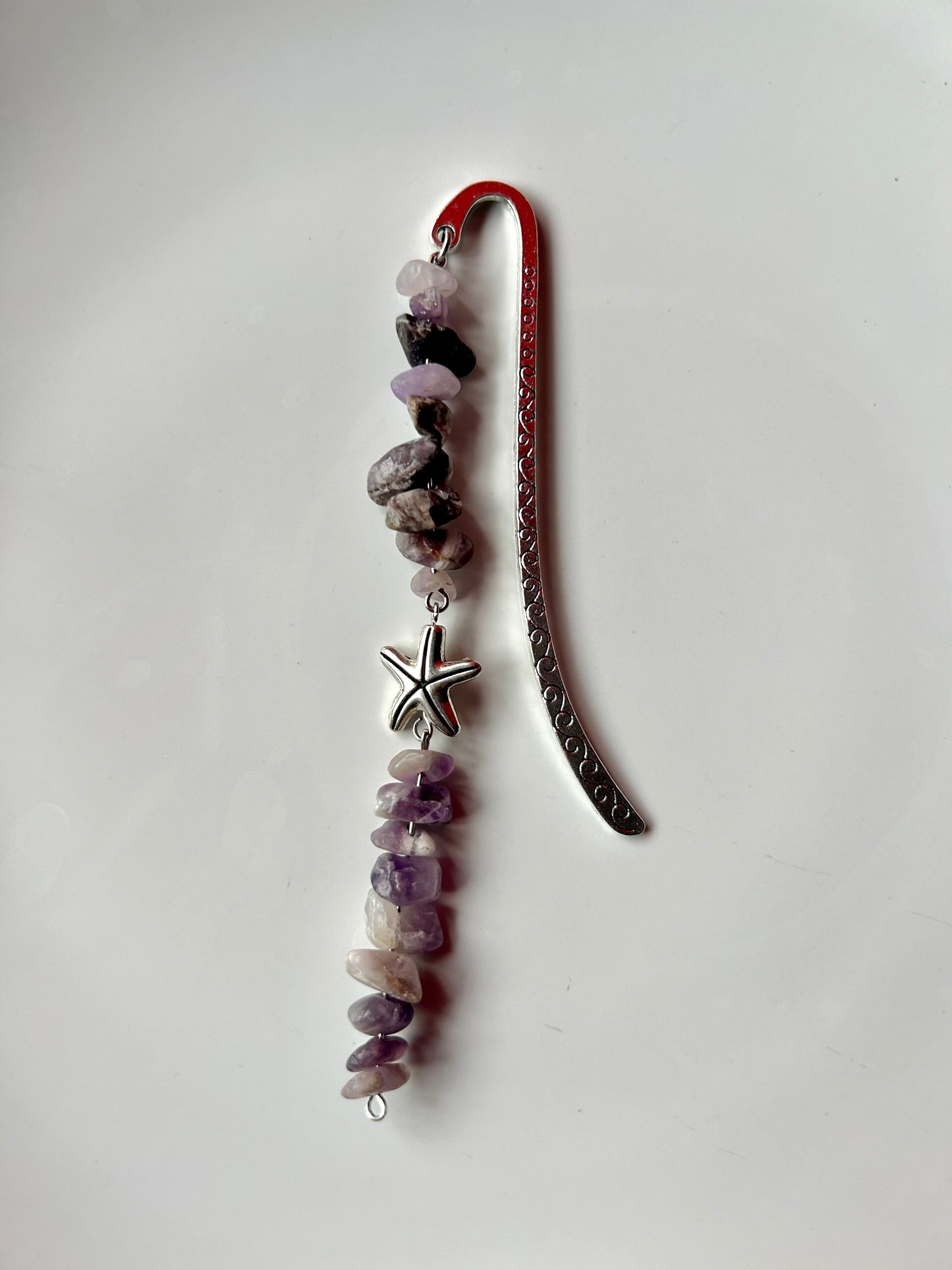 Lavender Starfish Bookmark (long strand)